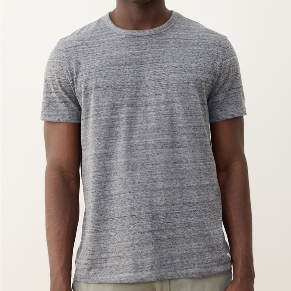 Marine Layer Signature Crew Tee in Dark Heather Gray Size Medium - Picture 2 of 10